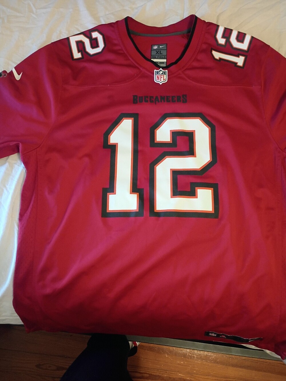 Nike Men's Buccaneers #12 Red Football Jersey